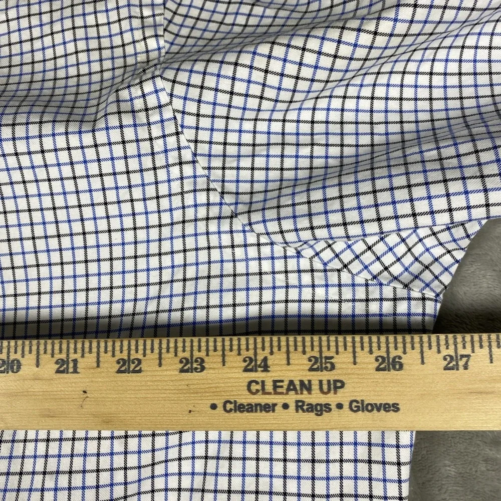 Ralph Lauren Men's XL Classic Fit Blue Black Check Plaid Button Down Pony
